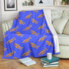 Trumpet Blue Pattern Print Blanket-grizzshop