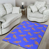 Load image into Gallery viewer, Trumpet Blue Pattern Print Floor Mat-grizzshop