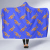 Load image into Gallery viewer, Trumpet Blue Pattern Print Hooded Blanket-grizzshop