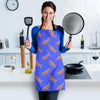 Trumpet Blue Pattern Print Women's Apron-grizzshop