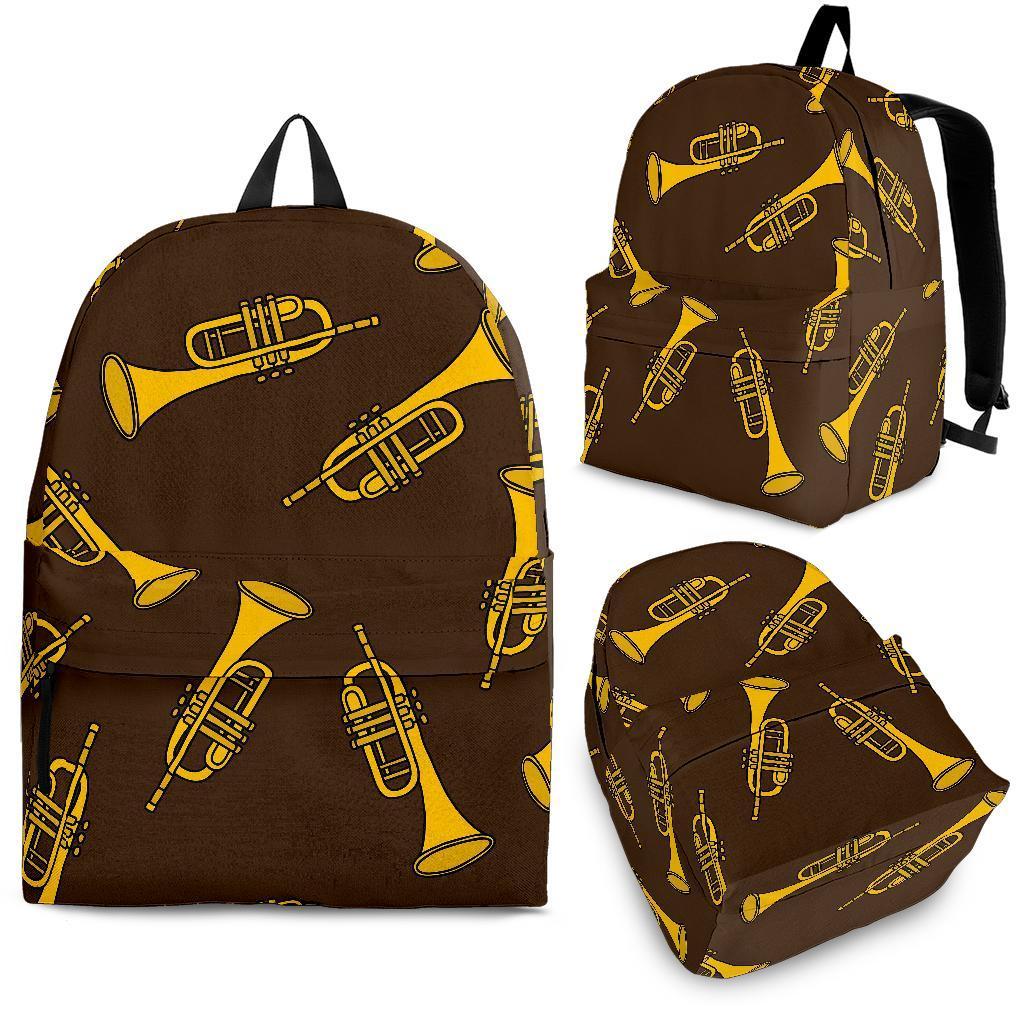 Trumpet Pattern Print Backpack-grizzshop