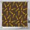 Trumpet Pattern Print Bathroom Shower Curtain-grizzshop