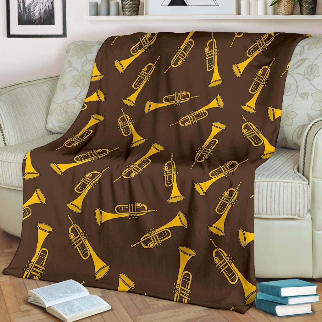 Trumpet Pattern Print Blanket-grizzshop