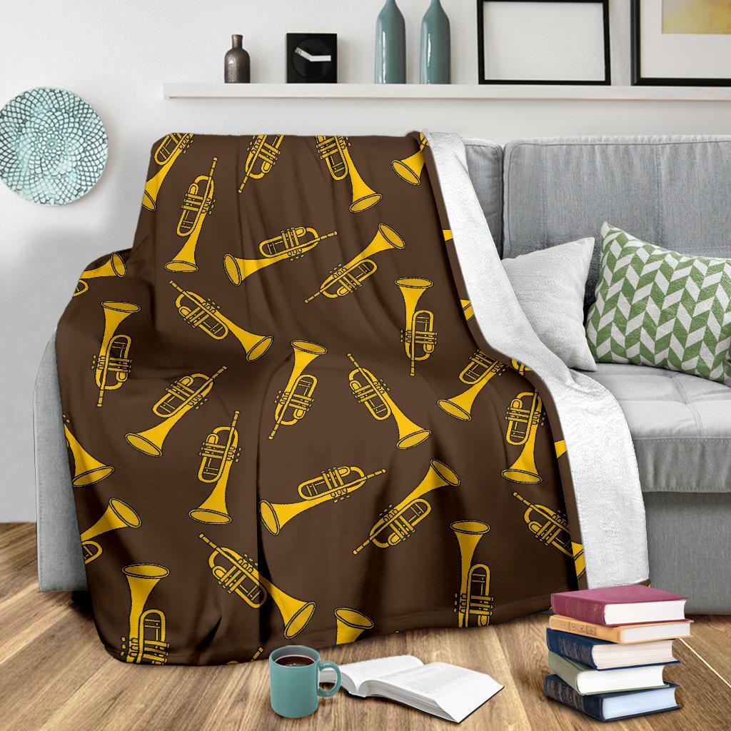 Trumpet Pattern Print Blanket-grizzshop