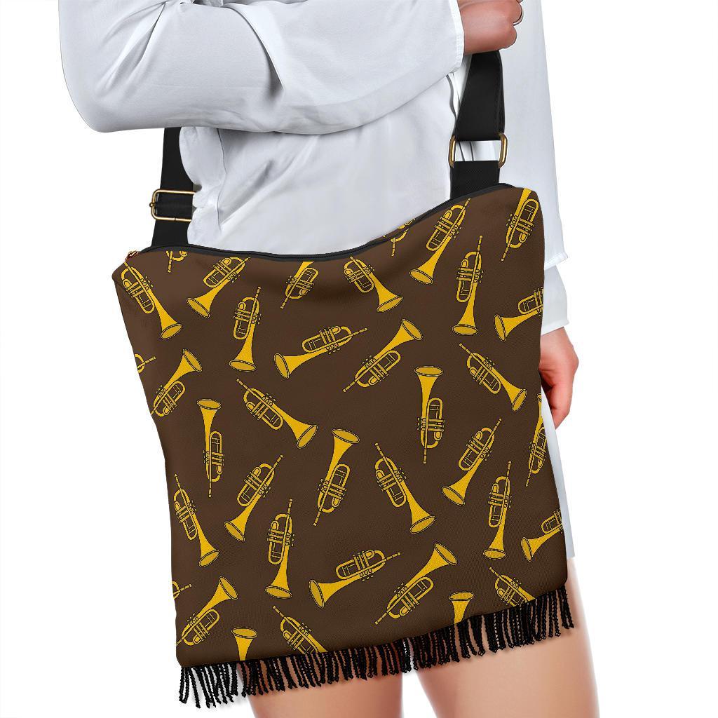 Trumpet Pattern Print Crossbody bags-grizzshop