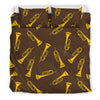 Trumpet Pattern Print Duvet Cover Bedding Set-grizzshop