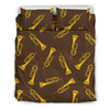 Trumpet Pattern Print Duvet Cover Bedding Set-grizzshop