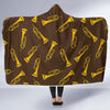 Trumpet Pattern Print Hooded Blanket-grizzshop