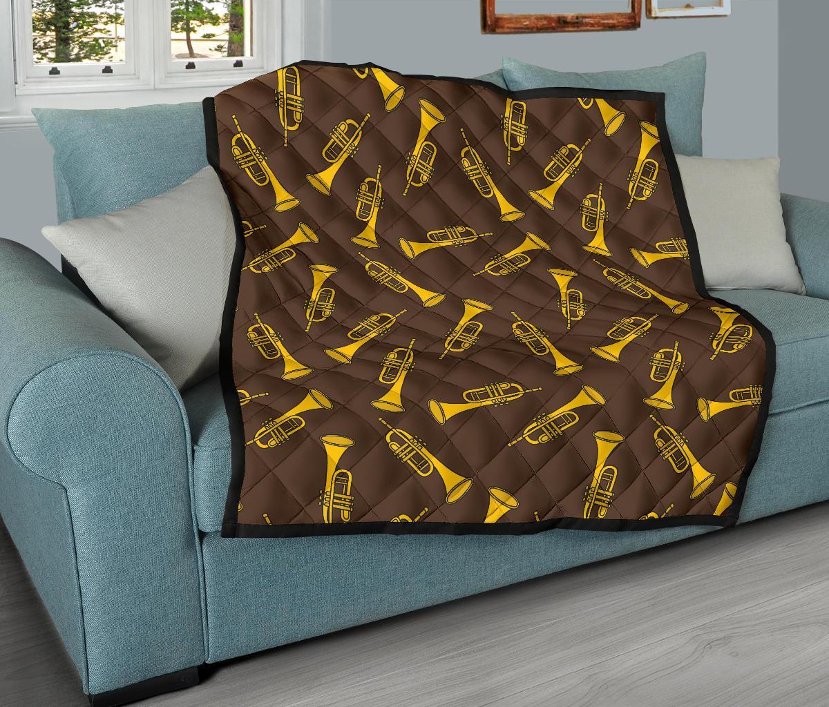 Trumpet Pattern Print Quilt-grizzshop