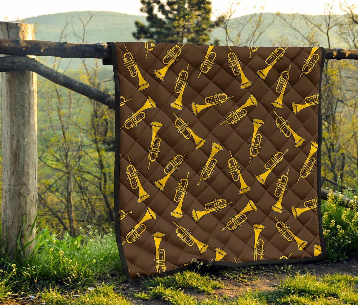 Trumpet Pattern Print Quilt-grizzshop