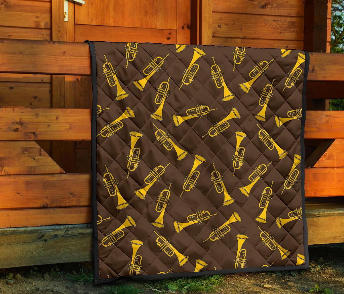 Trumpet Pattern Print Quilt-grizzshop