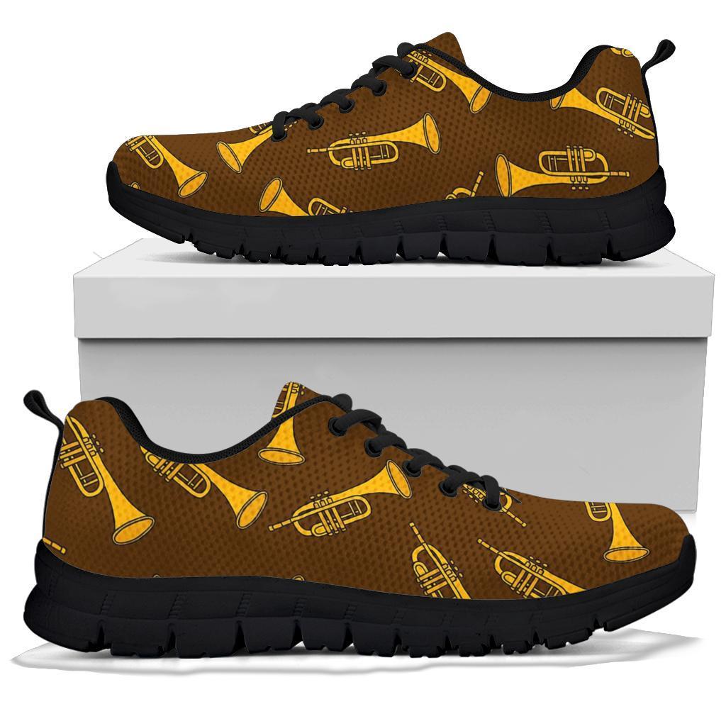 Trumpet Pattern Print Sneaker Shoes For Men Women-grizzshop