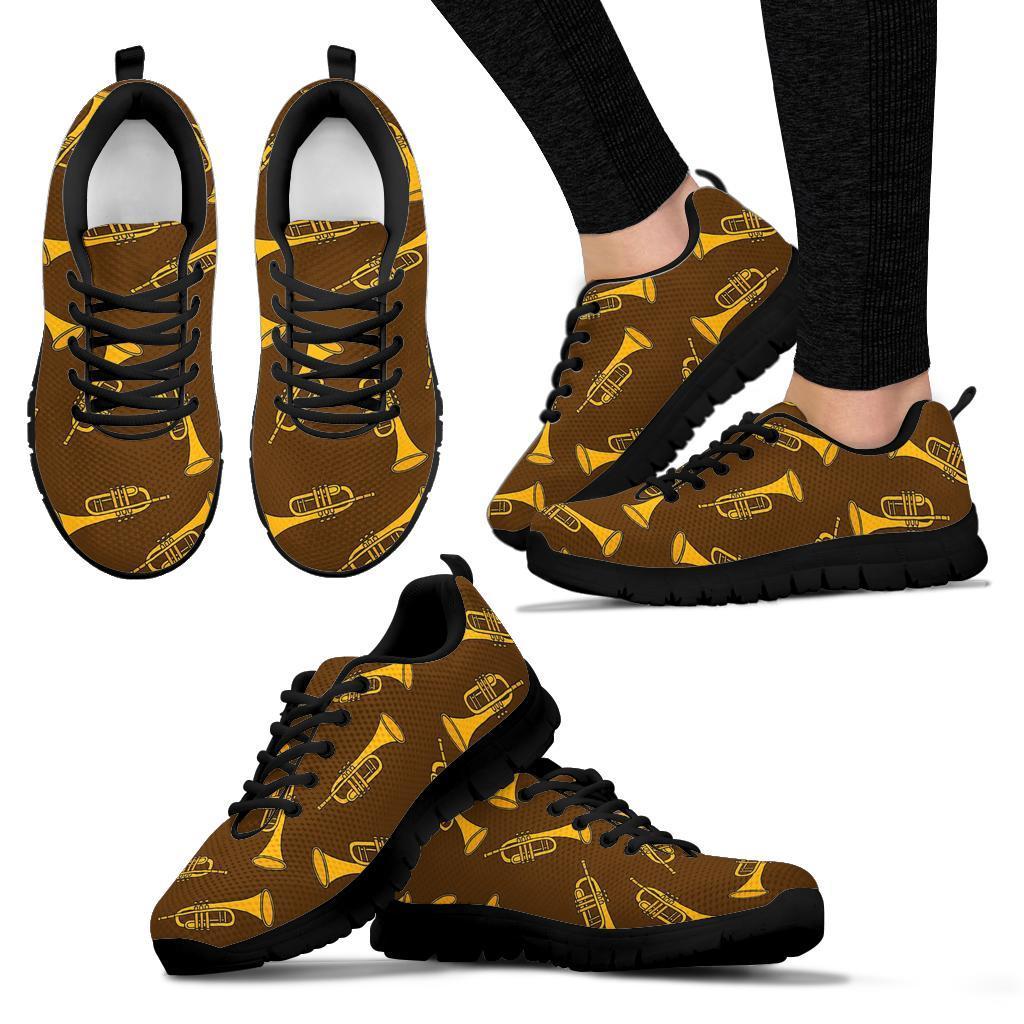 Trumpet Pattern Print Sneaker Shoes For Men Women-grizzshop