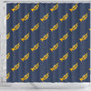 Trumpet Print Pattern Bathroom Shower Curtain-grizzshop