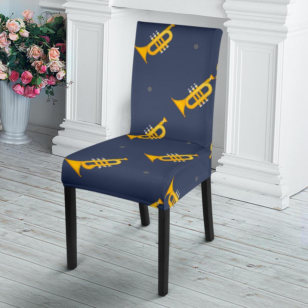 Trumpet Print Pattern Chair Cover-grizzshop