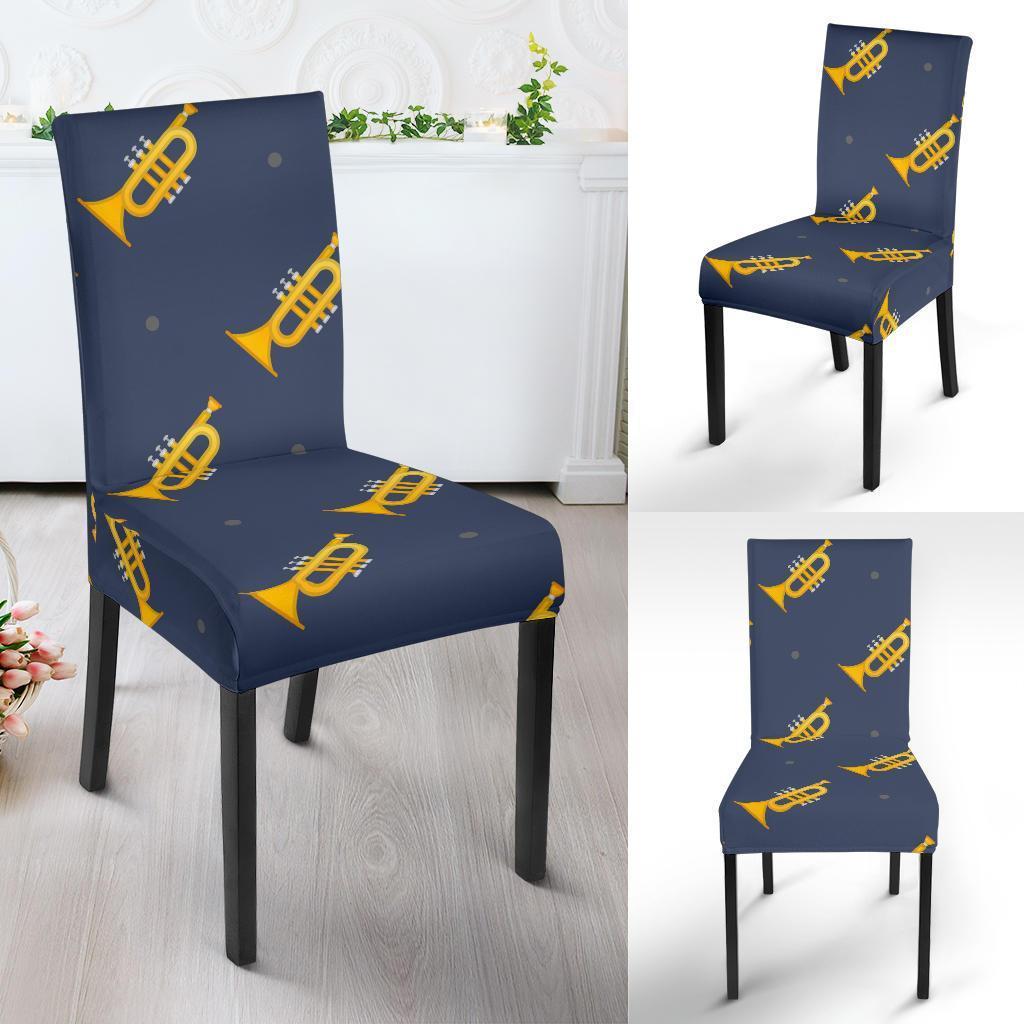 Trumpet Print Pattern Chair Cover-grizzshop