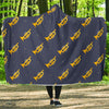Trumpet Print Pattern Hooded Blanket-grizzshop