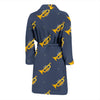 Trumpet Print Pattern Men Long Robe-grizzshop