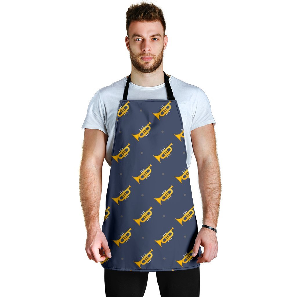 Trumpet Print Pattern Men's Apron-grizzshop