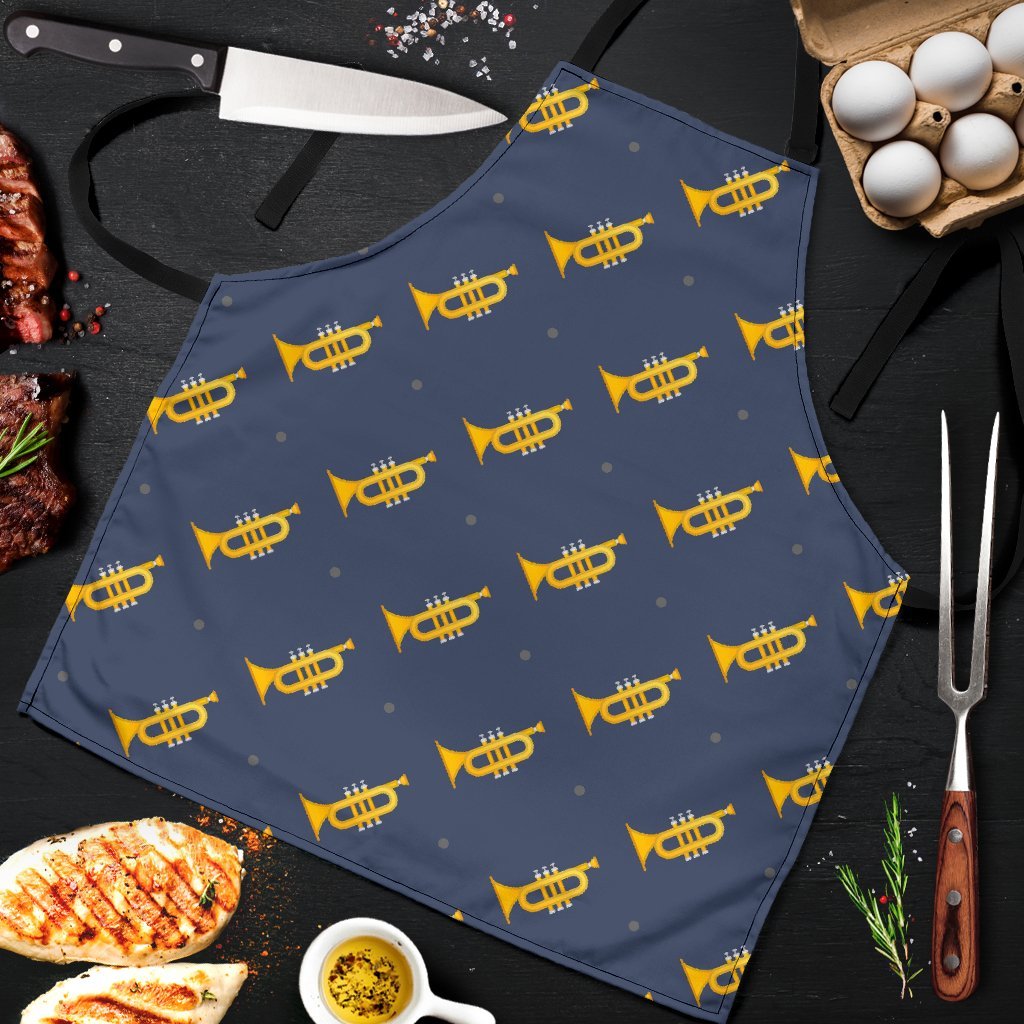 Trumpet Print Pattern Men's Apron-grizzshop