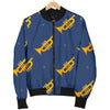 Trumpet Print Pattern Men's Bomber Jacket-grizzshop