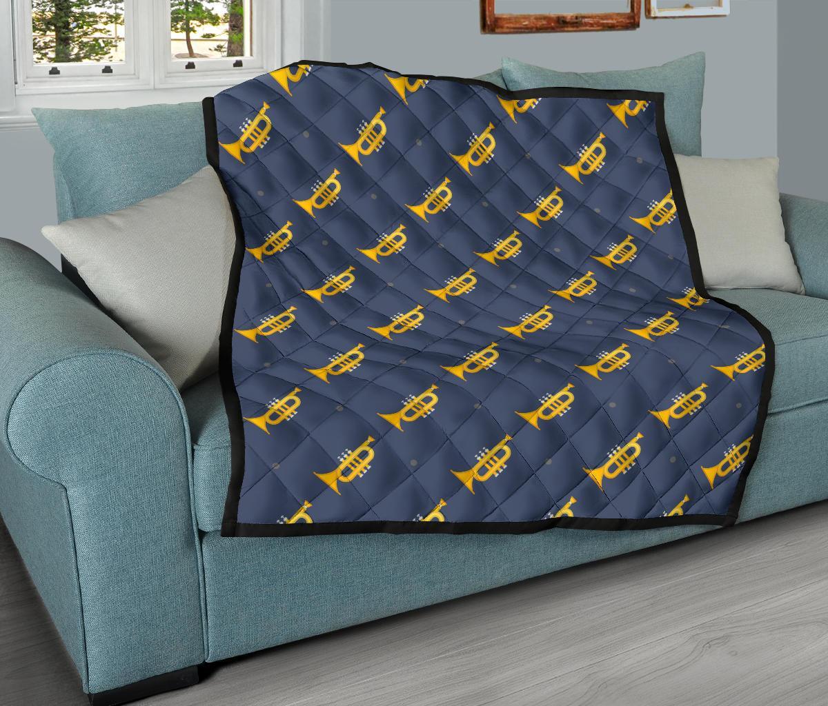 Trumpet Print Pattern Quilt-grizzshop