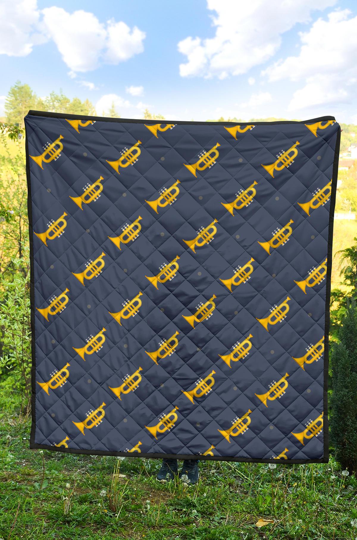 Trumpet Print Pattern Quilt-grizzshop