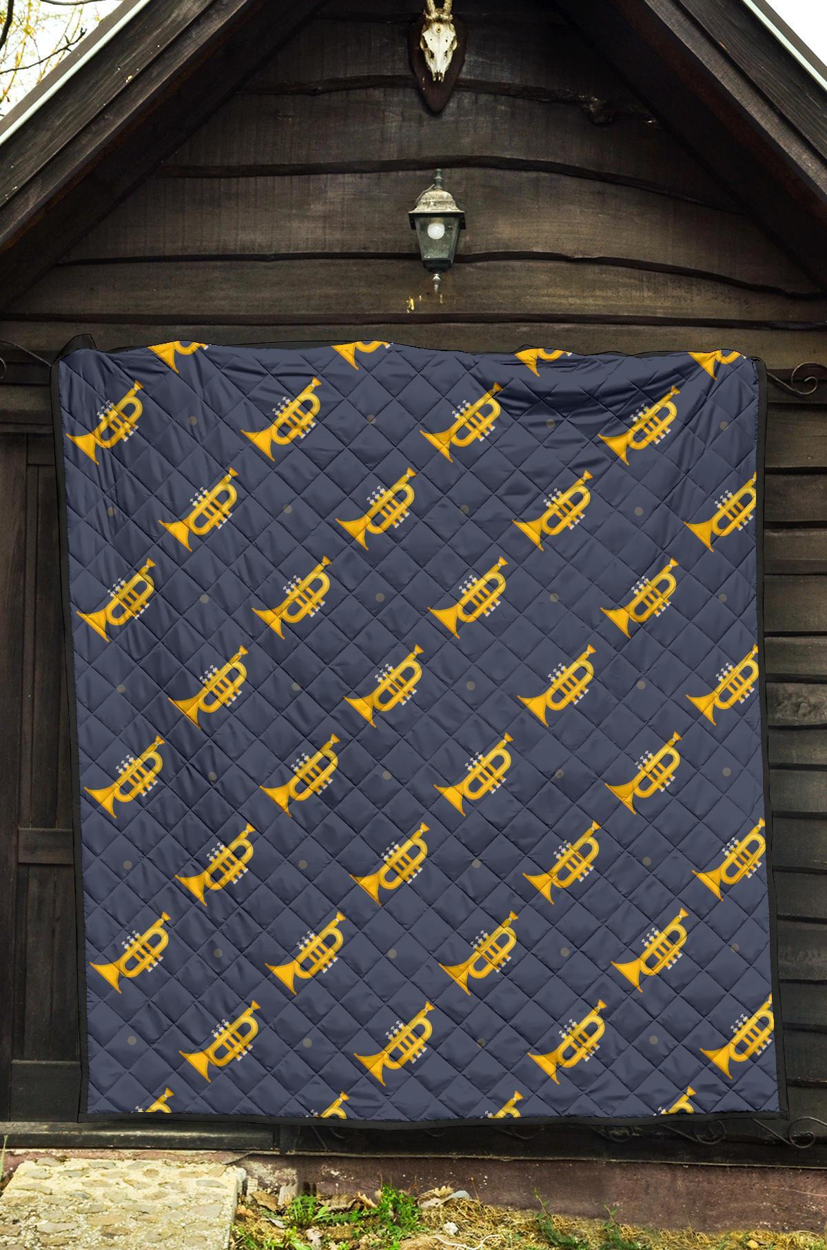 Trumpet Print Pattern Quilt-grizzshop