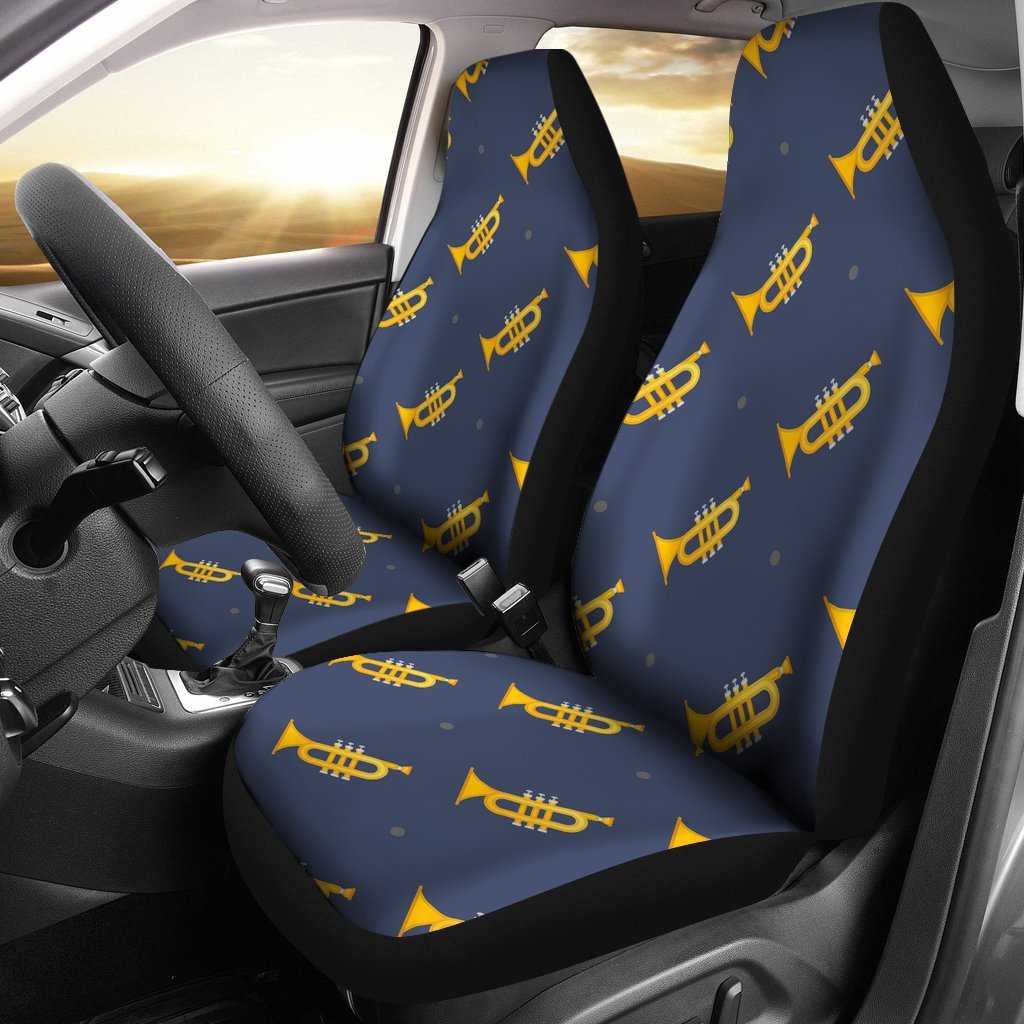 Trumpet Print Pattern Universal Fit Car Seat Covers-grizzshop