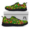 Tulip Field Print Pattern Black Sneaker-grizzshop