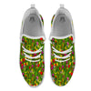 Tulip Field Print Pattern White Athletic Shoes-grizzshop