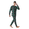 Tulip Pink Print Pattern Men's Pajamas-grizzshop