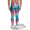 Tulip Polygon Print Pattern Men's Leggings-grizzshop