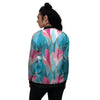 Tulip Polygon Print Pattern Women's Bomber Jacket-grizzshop