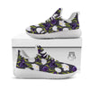 Tulip Purple And White Print Pattern White Athletic Shoes-grizzshop