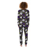 Tulip Purple And White Print Pattern Women's Pajamas-grizzshop