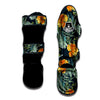 Tulip Spring Yellow Print Pattern Muay Thai Shin Guards-grizzshop