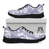 Tulip White Print Pattern Black Sneaker-grizzshop