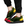 Tulip Yellow And Red Print Black Sneaker-grizzshop