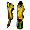 Tulip Yellow Print Muay Thai Shin Guards-grizzshop