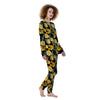 Tulip Yellow Print Pattern Women's Pajamas-grizzshop