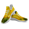 Tulip Yellow Print White Athletic Shoes-grizzshop