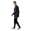 Tunnel Lights Teal And Pink Print Men's Pajamas-grizzshop