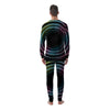 Tunnel Lights Teal And Pink Print Men's Pajamas-grizzshop