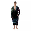 Tunnel Lights Teal And Pink Print Men's Robe-grizzshop