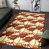 Turkey Thankgiving Pattern Print Floor Mat-grizzshop