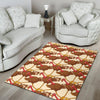 Turkey Thankgiving Pattern Print Floor Mat-grizzshop