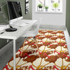 Turkey Thankgiving Pattern Print Floor Mat-grizzshop