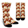 Turkey Thankgiving Pattern Print Unisex Crew Socks-grizzshop