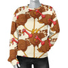 Turkey Thankgiving Pattern Print Women's Sweatshirt-grizzshop